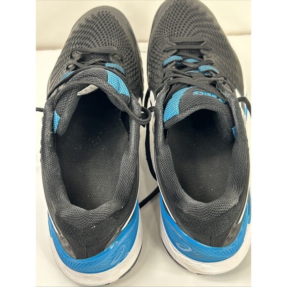 Asics Gel-Resolution 9 Sneakers Shoes Sz 13 Black White Blue 1041A330 Tennis main image 4